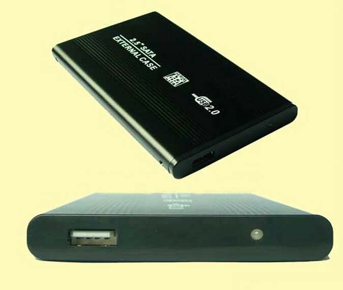 Aluminium shell USB2.0 JM20329 chip hdd enclosure Supports all 2.5 